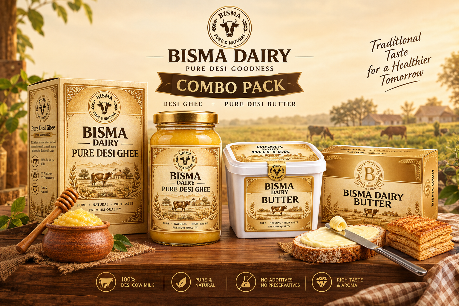 Ghee & Butter Family Combo